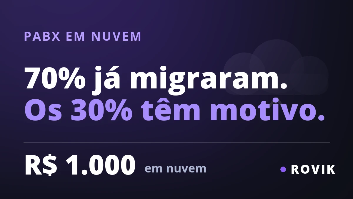 PABX em nuvem: vender para quem resiste